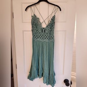 Free People Crochet Slip Dress